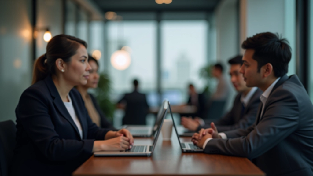 Diverse professionals networking at LaunchPad One-North Singapore with confidence and purpose